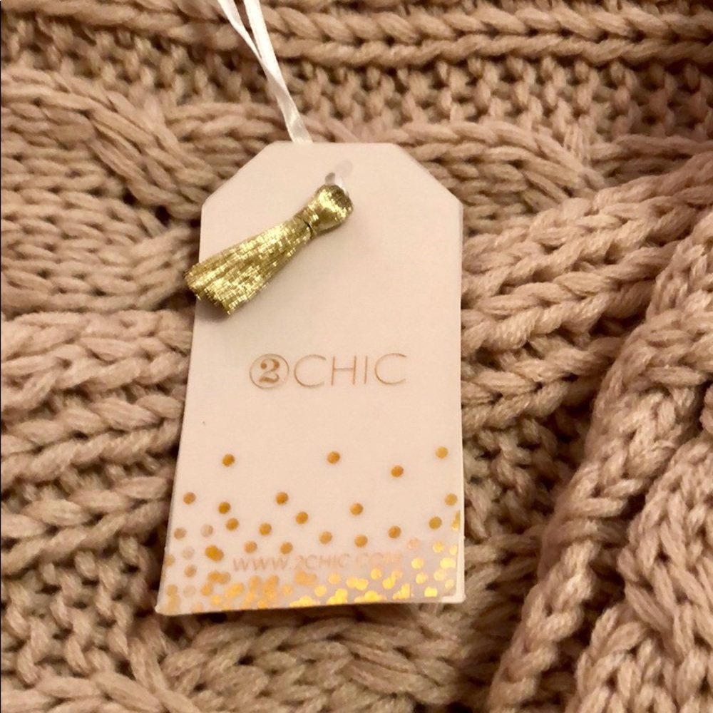 2 Chic Cable Knit Infinity Scarf & Matching Hat - Picture 5 of 6